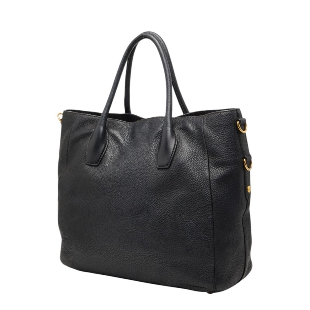 PRADA Black Leather Shoulder Bag - Picture 2 of 13